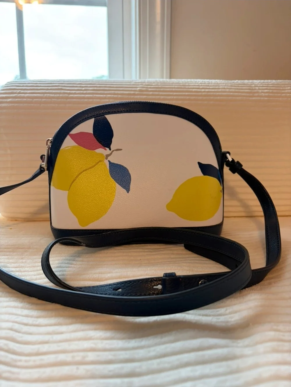 kate spade Lemon Print Crossbody Bag - Yellow/Black/White